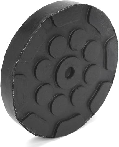 Miniatura 7 de 4 almohadillas elevadoras de auto para automóvil, almohadillas redondas de goma resistentes para elevador de auto (E)