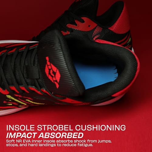 Image of Nivia Prisma Basketball Shoes for Men & Women with Seamless TPU & Mesh Upper, TPU Heel Stability Frame and Grippy Rubber Outsole for Indoor & Outdoor Court Play