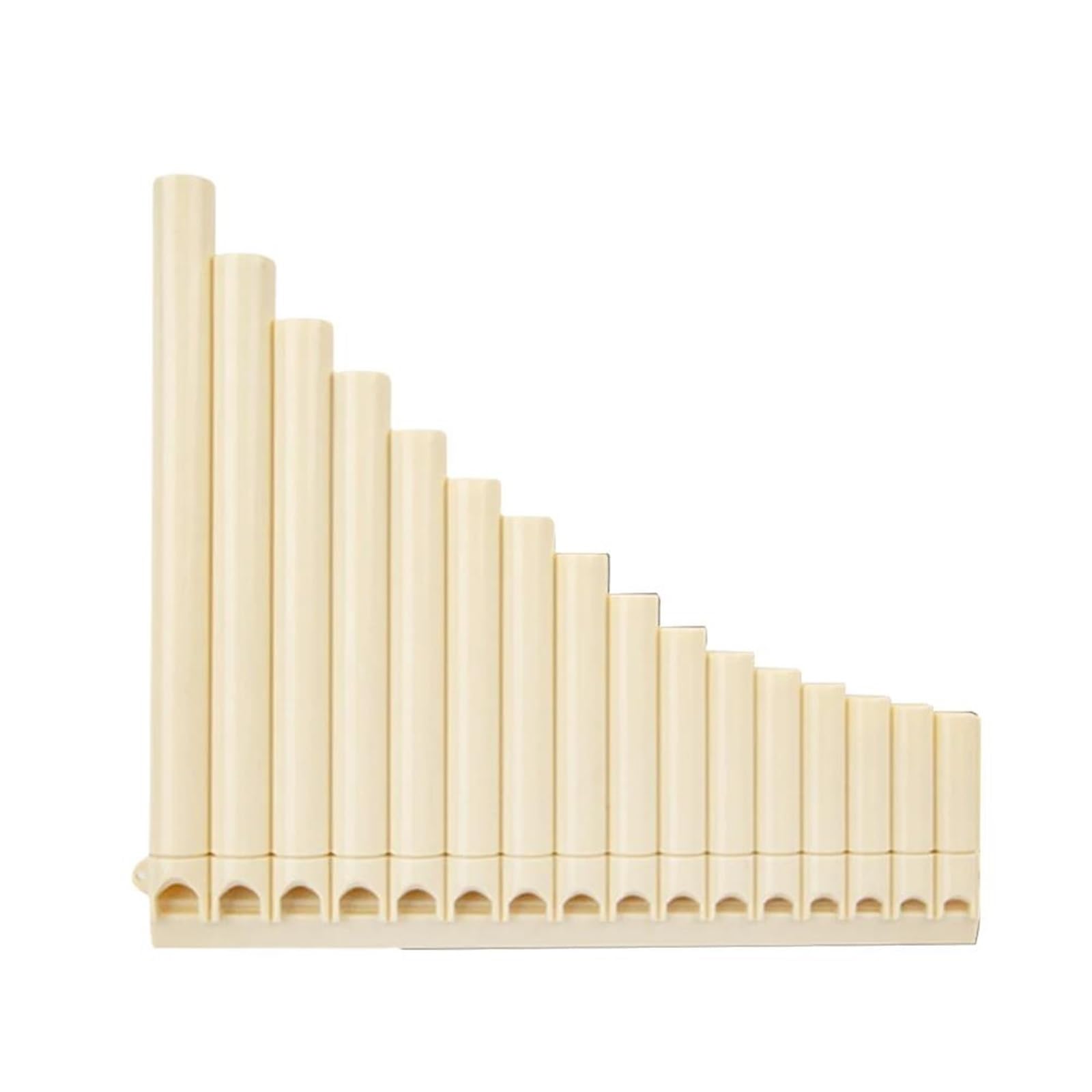 Flauto Di Pan Professionale Flauto Di Pan 18 Tubi Strumento In Tonalità Do Per Principianti Con Borsa Il Trasporto(Beige)