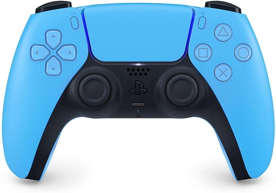 Imagem do produto Controle PS5 Starlight Blue sem fio (Dualsense) em Amazon