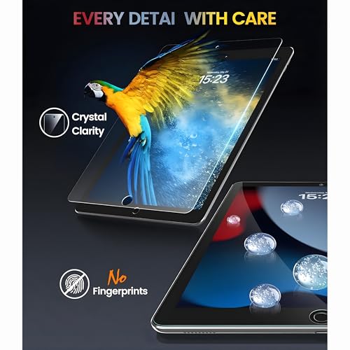 Image of OHAYO 9H Military Strength Car Display Screen Protector for iPad 10.2 Inch (9th Gen 2021 / 8th Gen 2020 / 7th Gen 2019) - Not Tempered Glass, Ultra Hard Scratch Resistant Film, HD Clear, Bubble-Free, Tough Protective Layer for Car Screens