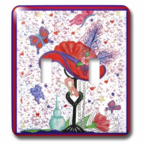 Mommas Red Hat Dreams interrupteur double bascule plaque murale