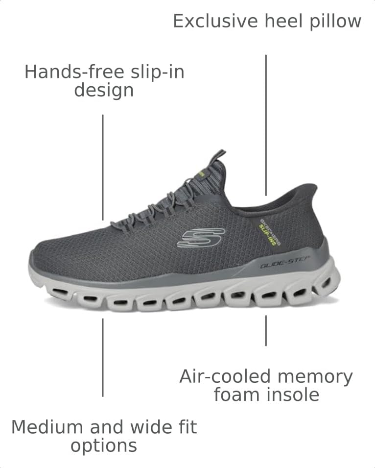Image of Skechers Men's Glide-Step Noxus Hands Free Slip-in Shoes