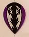 5 Sets #35845 AmeriThon Purple on Black Tribal Metallic Dart Flights