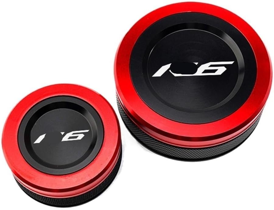 Motorcycle Oil Filler Caps, Front Brake Clutch Fluid Reservoir Cover Cap For Ya&maha YZFR6 YZF-R6 YZF R6 2010-2023 2022 2021 2020 2019 Motorcycle Accessories