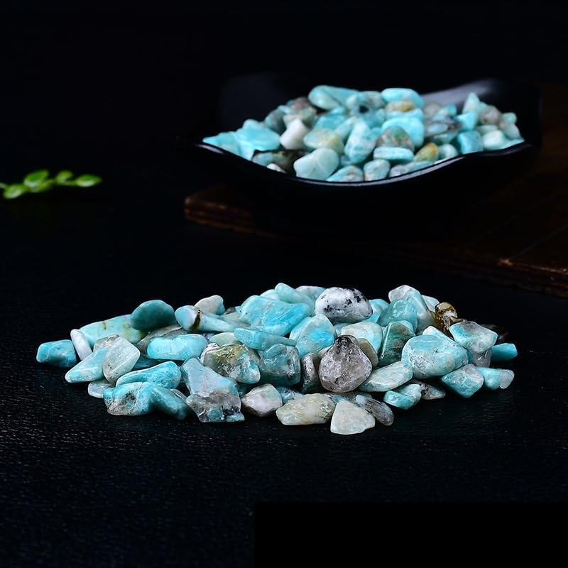 Piedras Decorativas, Piedras de Grava de Cristal de 5-12 mm for peceras, macetas y paisajismo. Cristales en Bruto.(5-7mm500g)