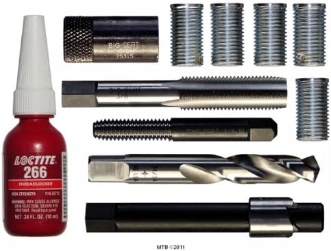 Big-SERT Oversized H-D Head Bolt Kit 3/8-16 Part # 5381D