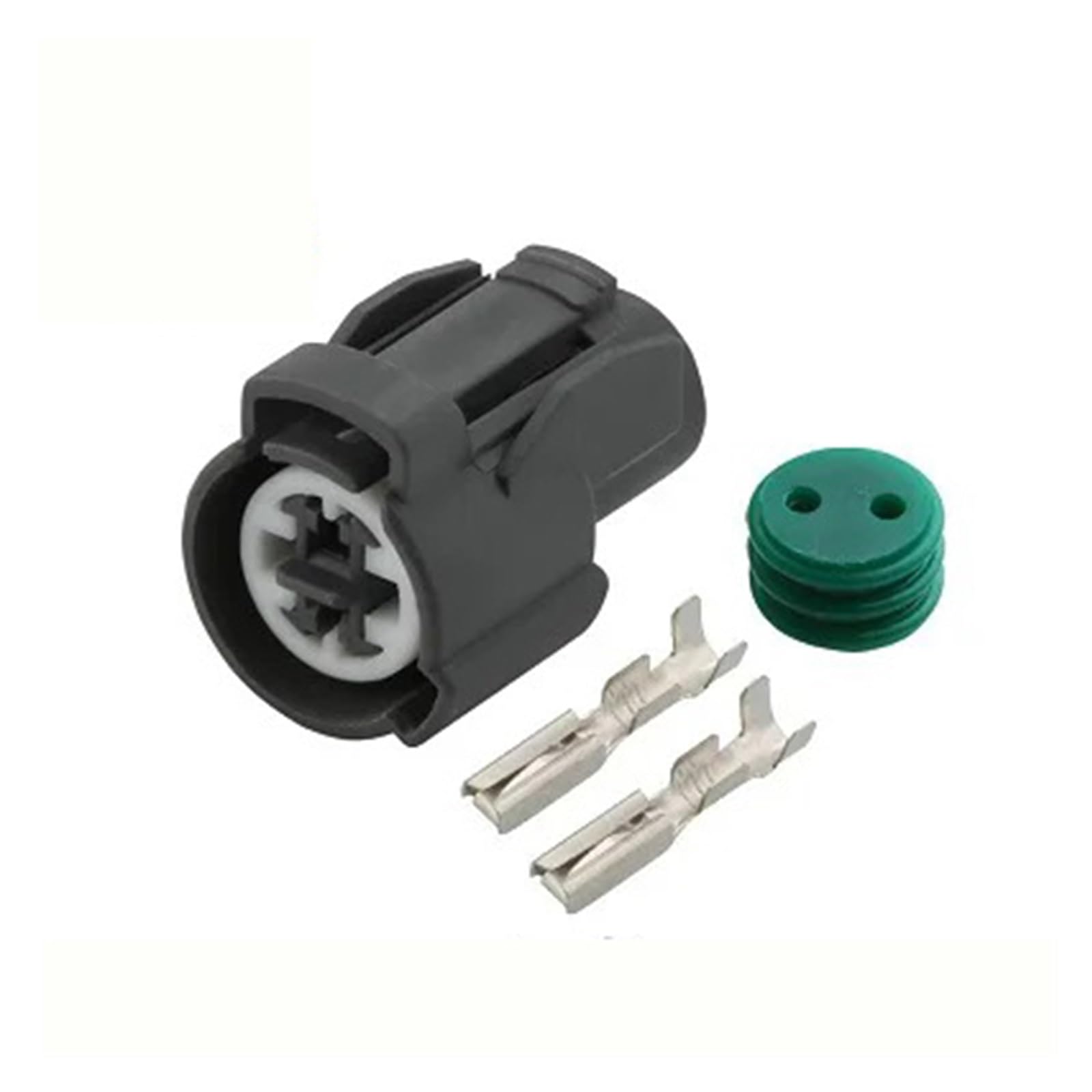 Conector eléctrico de 2 pines estanco contra humedad con sellos de goma modelo 6189-0156