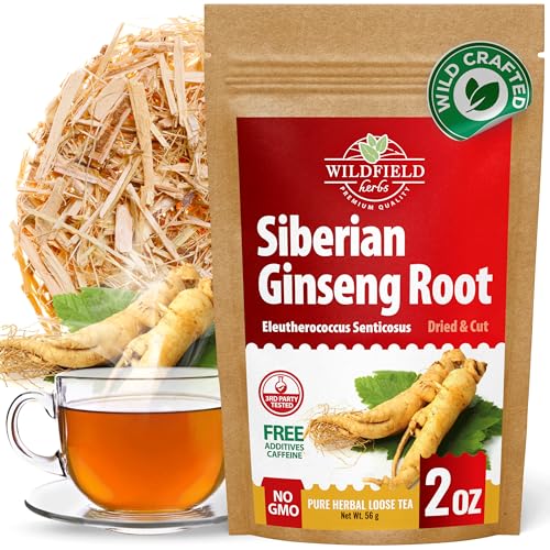 Image of 2 oz. Siberian Ginseng Ginseng Root Tea (Eleutherococcus Senticosus) - 56g Herb Tea Siberiano