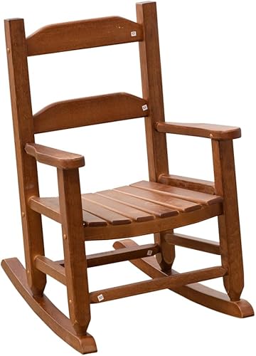Mecedora para niños pequeños, de madera, para bebés, cómodas, muebles para guardería, dormitorio, sala de estar, sala de lectura al aire libre, de 3