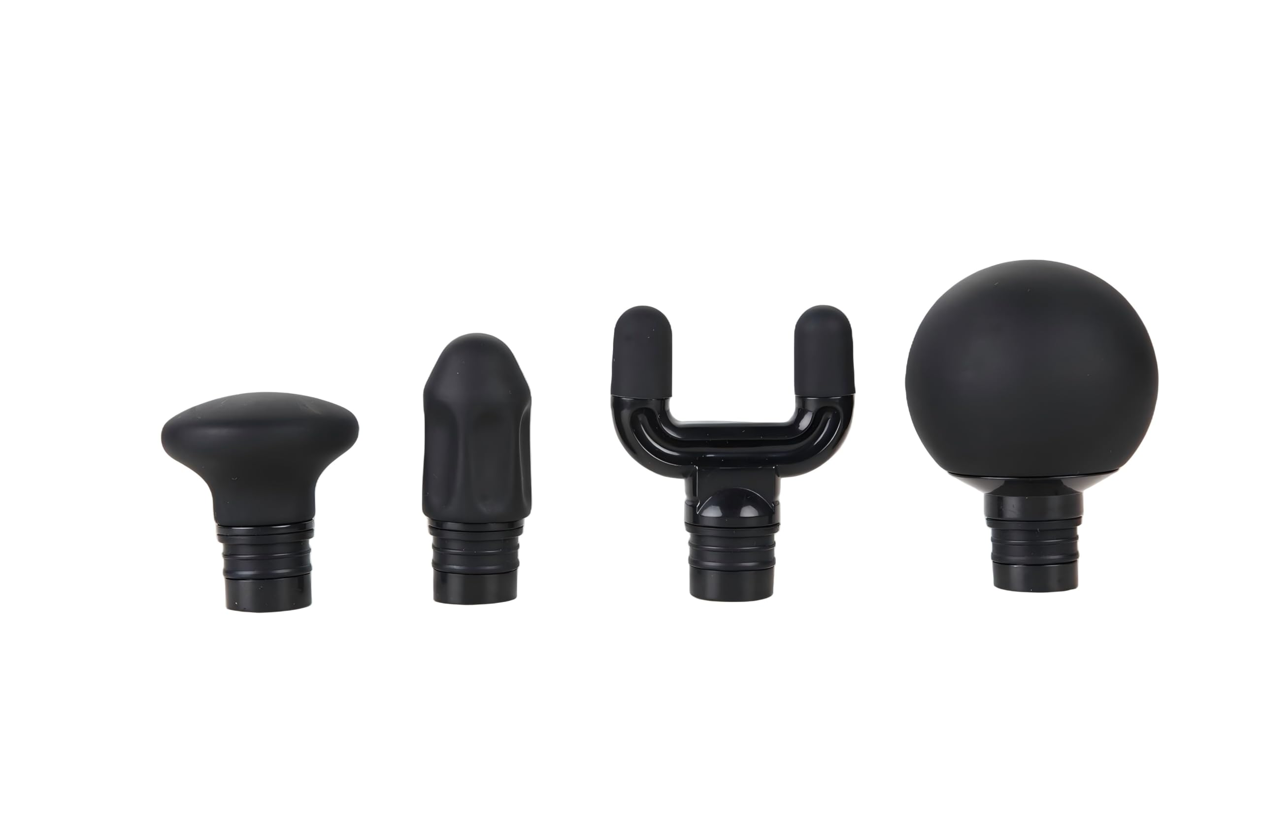 Massagepistole, Muskel-Percussionsmassagegerät mit Intelligenter Modus, 5 Schwingstufen & 4 Silikonmassageköpfen, 15W Leistungsstark für Muskelentspannung (Schwarz)