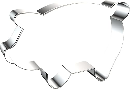 Miniatura 4 de Juego de cortadores de galletas de cerdo grande, 5 pulgadas, 4 pulgadas, 3 pulgadas, 2 pulgadas, moldes para niños, acero inoxidable