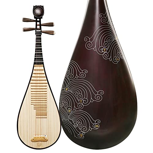 Strumento cinese Liuto Pipa Strumento Musicale Sea of Music Fiore di osso in Legno Duro per principianti per suonare il liuto