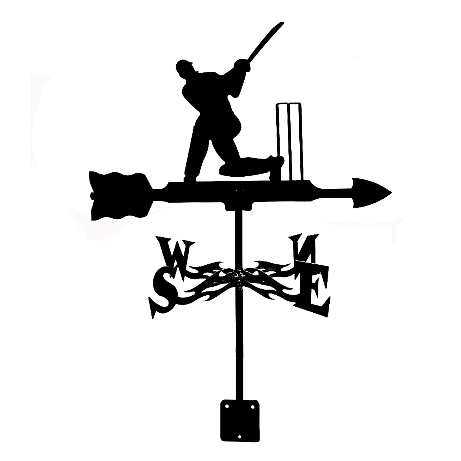 TAXXII Weathervane Stainless Steel Weather Vane Retro Wind Farm Scene Direction Indicator Garden Stake Measuring Tools