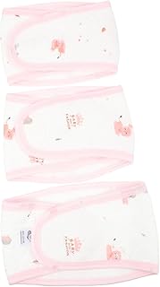 GARVALON 3 Peças Cordão Umbilical Para Bebê Cinto De Umbigo Recém-Nascido Anel De Umbigo De Prata Para Bebê Faixa De Barriga De Bebê Faixa De Barriga De Bebê Barriga De Maternidade Algodão