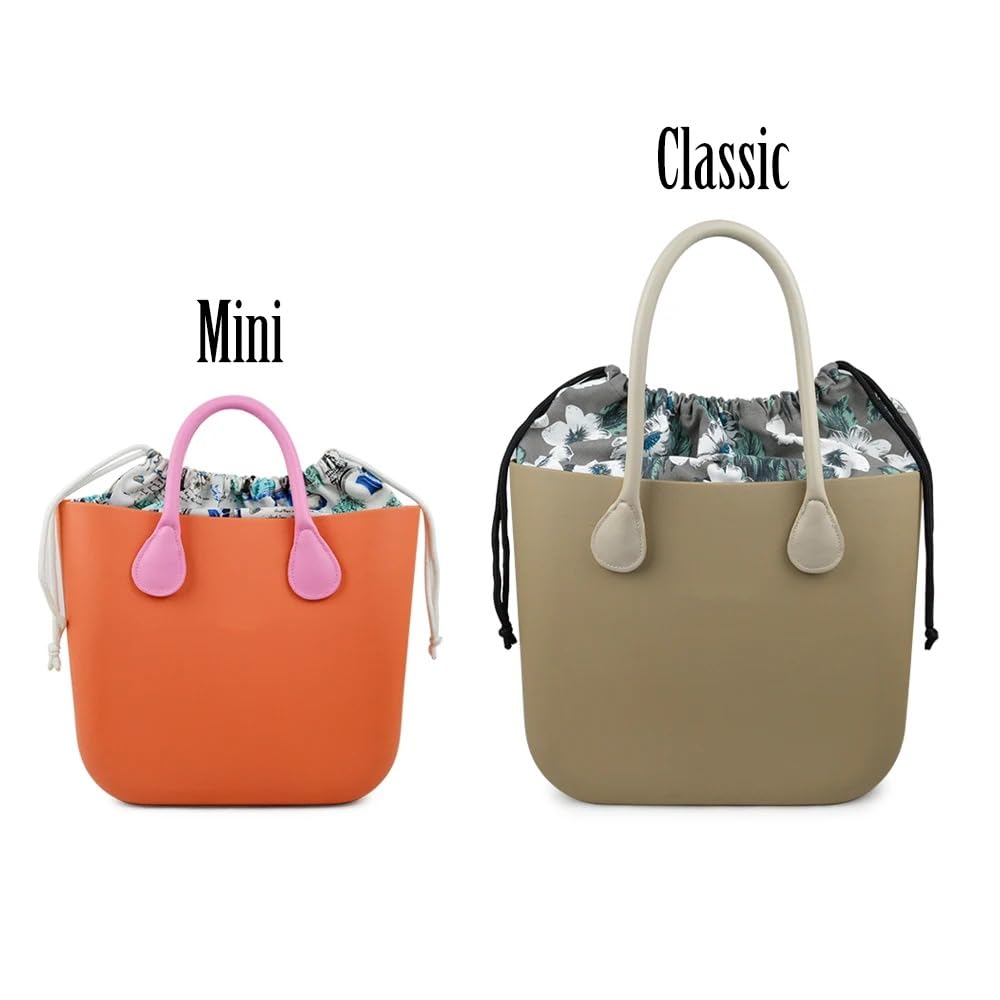nuovo grande Capacità Classico Mini Coulisse Floreale Fodera Interna Inserto Obag Organizer per O bag Accessori Tasca Interna (modello 5,Classic Standard)