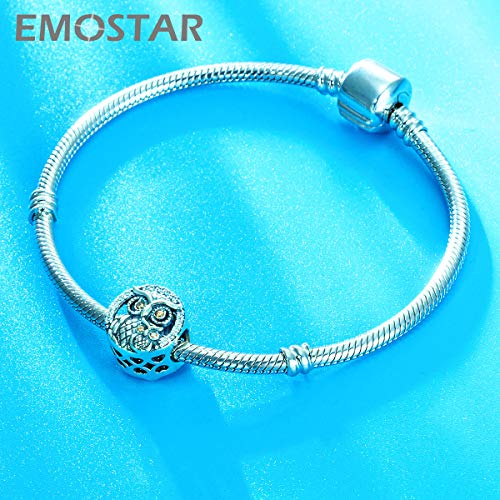 Image of Animal Theme Charms, Mom /Child of Owl Bear Dog, Rabbit Flamingo Elephant Panda Cat Parrot Crocodile Unicorn Charms in 925 Sterling Silver, Fit European Bracelet /Necklace, Gift for Mother /Friend /Lover