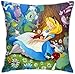 Bxad Housse de coussin Alice au pays des merveilles Housse de coussin pour canapé lit chaise décoration intérieure