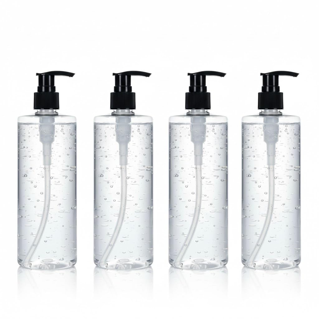ERZA Spray Bottle 500 ml Transparent Refillable Fine Mist Pump (Pack of 2) Leak Proof Plastic Bottle for Hair Face Garden Perfume Sanitizer Rose Water (04)-picture-10