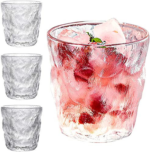 Image of Premium 280 ML Water & Juice Drinking Glasses Set of 6 Vintage Glassware Set for Juice, Cocktail, Mocktail,Whisky All Beverages Everyday Uses for Gift (6, MT-05)