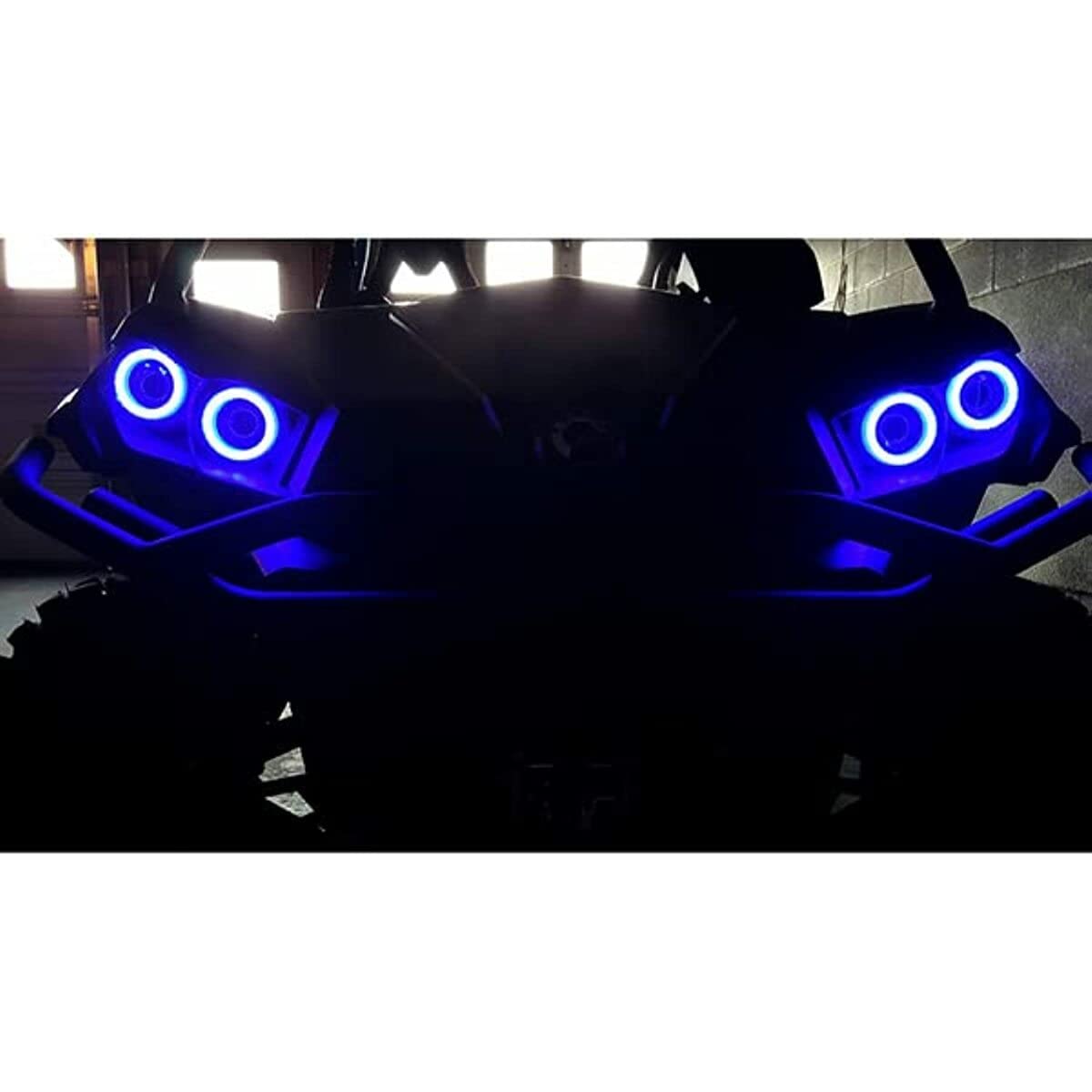 SNORKELYOURATV SYA Angel Eyes LED Halo Accent Light Kit | Compatible with Can Am Renegade/Maverick/Commander | UTV Side by Side Accessories | White