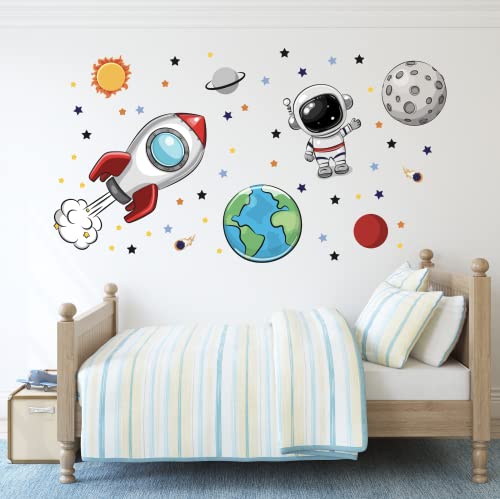 Vinilo decorativo espacial para pared 50 in x 27 in miniatura 4