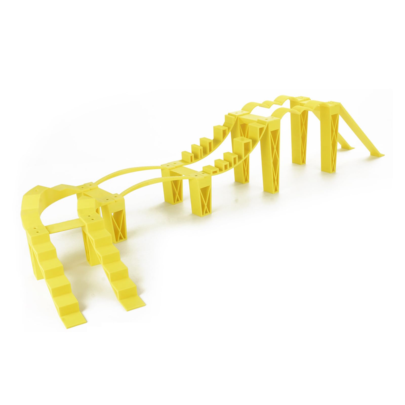 Veicolo radiocomandato percorso ostacoli in plastica con diverse sfide per modellini auto scala 1:24 e 1:18 Giocare Crawler Auto ostacolo simulato
