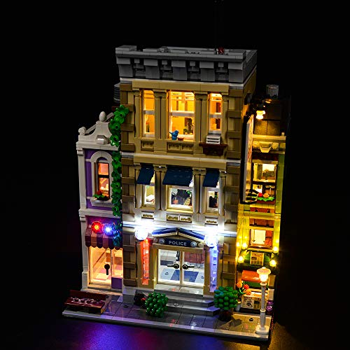 ZHLY LED Licht-Set für Lego Police Station Beleuchtung Lichtset Kompatibel Mit Lego 10278 Police Station (Lego-Modell… – Bild 3