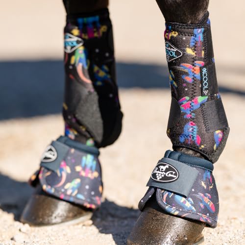 Image of Professional's Choice 2XCOOL Sports Medicine Horse Boots | Protective & Breathable Design for Ultimate Comfort, Durability & Cooling in Active Horses | 2 Pack | Large Rocket