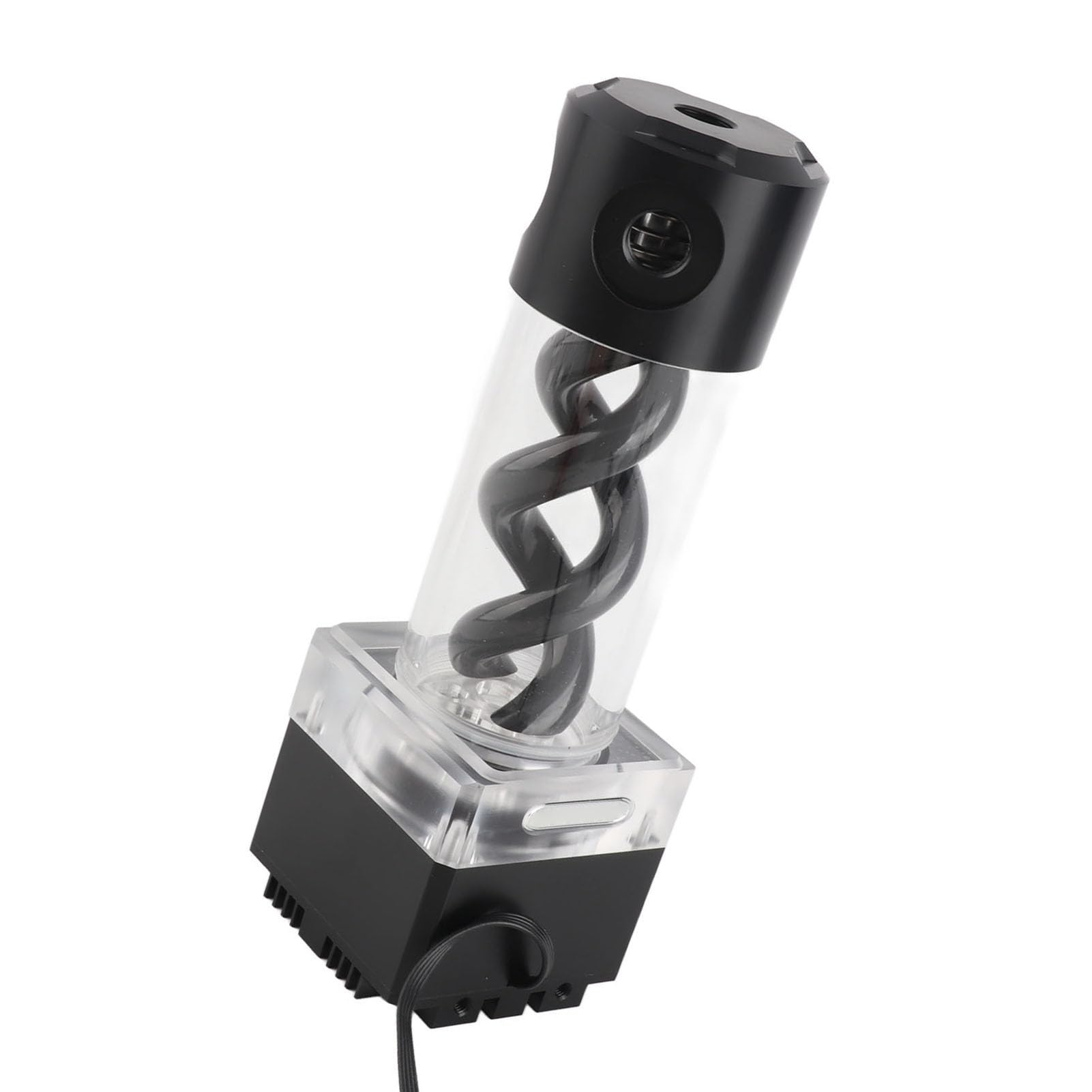 Juego de Bomba de Refrigeración por Agua para Ordenador, ánodo de Aluminio, Kit de Refrigeración por Agua de Alto Flujo Eficiente para Jugadores (BLACK)