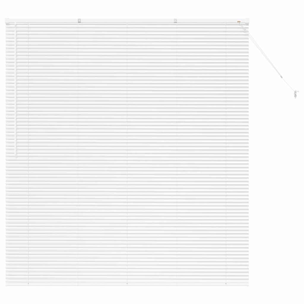 vidaXL Venetian Blinds Height Adjustable White 175 x 160 cm Aluminium, Modern Rectangular Aluminum Blinds, Adjustable Indoor Window Treatments, Light Control Privacy for Home Decor, Office