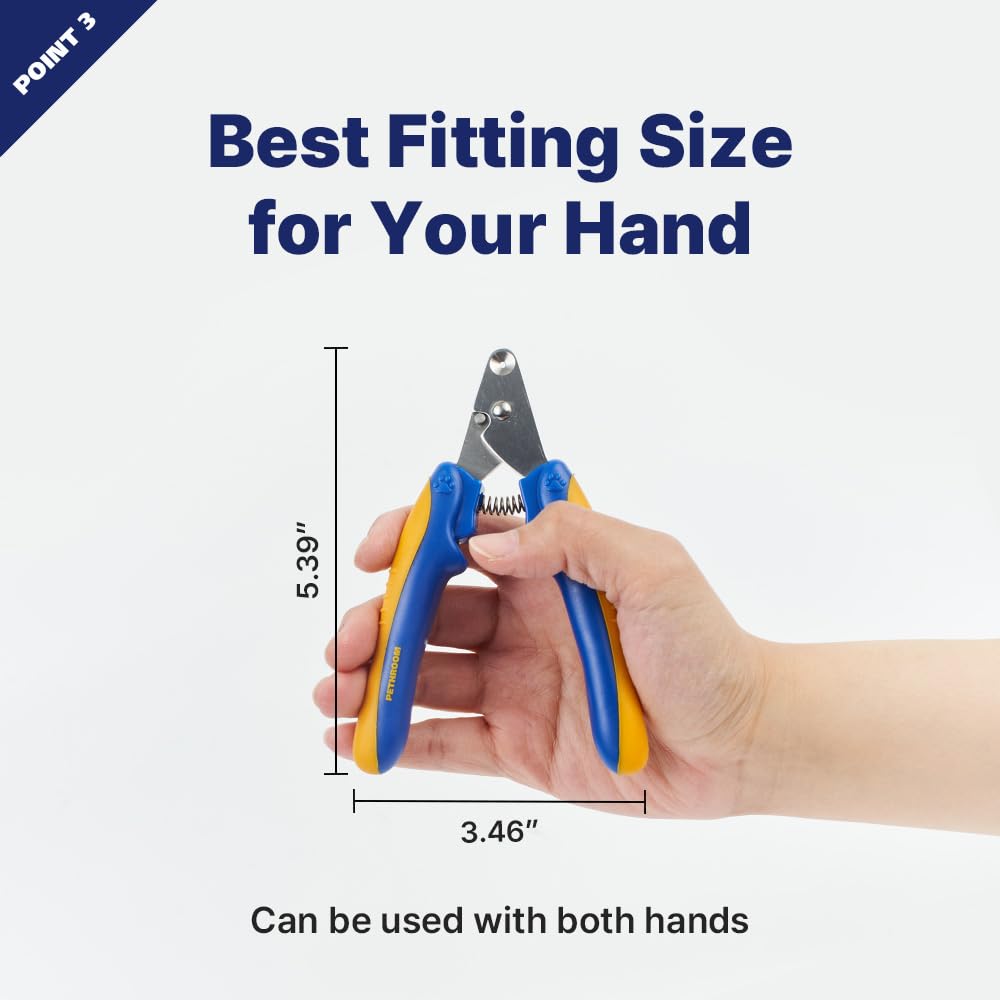 [PETHROOM] Cat Nail Clipper Trimmer for Indoor Cats with Circular Cut Hole (2mm) | Premium Sturdy Stainless Steel Blade Cat Claw | Safe, Easy, Accurate, Quiet & Fast | Avoid Overcutting - image 8