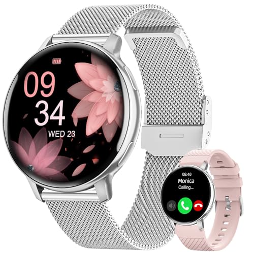 HASAKEI Montre Connectée Femme avec Bluetooth 5.3, Smartwatch IP68 avec Fonction Féminine/120+...