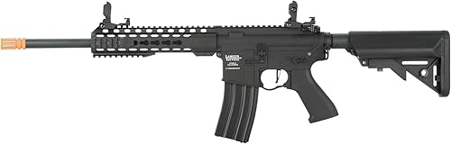 Lancer Tactical Gen 2 LT-19 Airsoft M4 Carabina de 10 pulgadas Rifle eléctrico AEG completosemiautomático de Airsoft, incluido 0.01 oz BBS, cargador