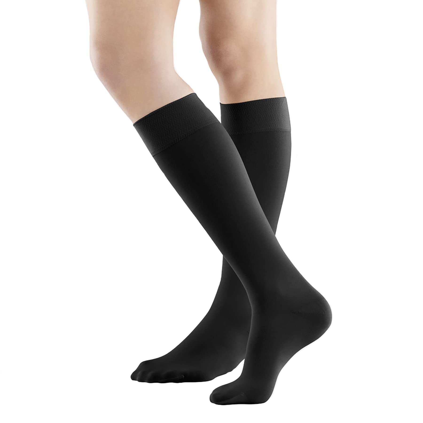 VenoTrain Micro Knee-high (AD) Compression Stockings - Black (Large Normal Long)
