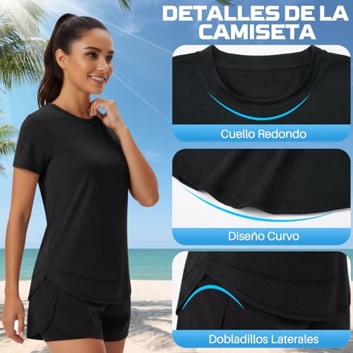La Mejor Lista de Camisetas y camisas deportivas para Mujer del mes. 18 Imagen adicional