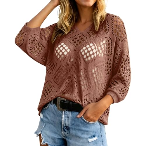 T-shirt flatteur col en V ample qui camoufle les hanches