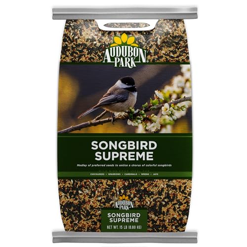 Audubon Park Songbird Supreme Wild Bird Seed for Outside Feeders, 15-lb. Bag