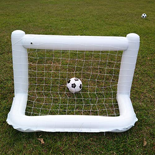 VOSAREA Reutilizável inflável Prático Leve com Portão de Futebol Rede Festa Jardim Praia com Um Fute