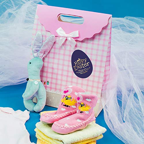 300 Easter Theme Egg Sticker Labels | 6 Different Eggs Design Stickers With Gold Foil | Perfect For Party Decorations And Craft - 1.5"X 2" Size In Sheets #TOP3