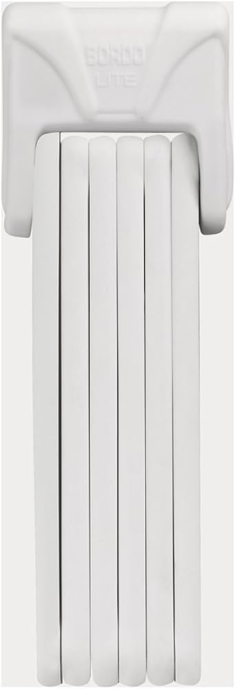 ABUS BORDO LITE 6050 アバス 自転車ロック 折りたたみ式　白 Amazon | BORDO LITE 6050 WHITE | アブス(ABUS) | ケーブルロック