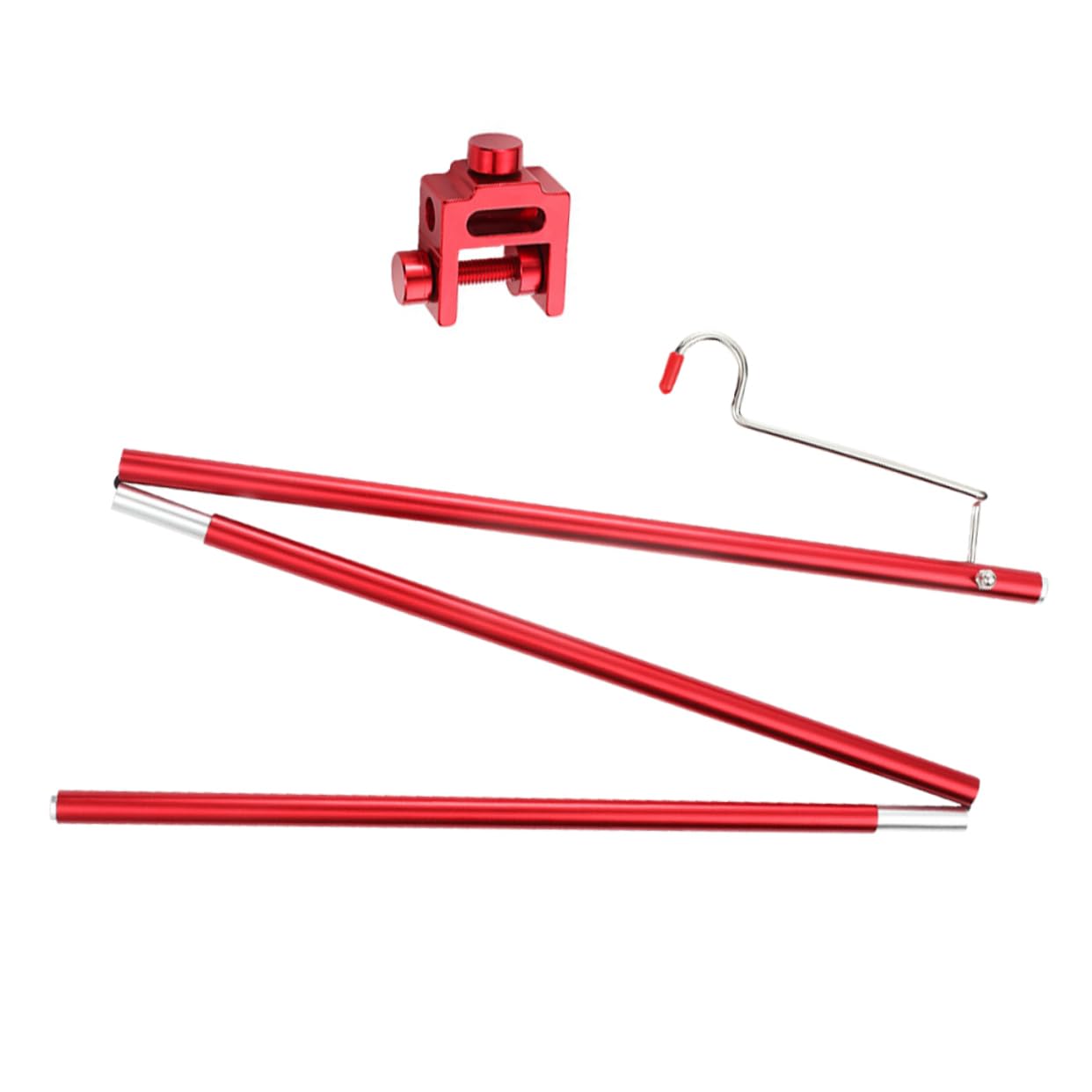 Mipcase Folding Lamp Stand for Outdoor Camping Aluminum Alloy Light Pole Compact and Lightweight Table Lantern Holder for Hiking Picnics and Travel