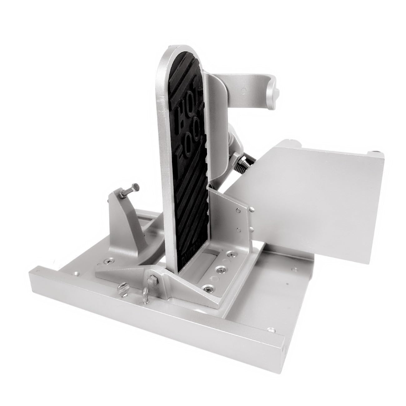Pedal de acelerador de motor fueraborda plateado, control mecánico lateral, ajuste vertical, acelerador de pie caliente para barcos, yates, buques marinos