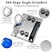 GARGENTOL 45 Degree Tile Chamfering Tool, Tile Cutter Tool – Universal Stand for 100-Type Angle Grinders, Precise Tile Bevel Cutting, Chamfer Cutter Attachment for Ceramic & Porcelain