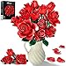 Produktbild Rongmeiz Blumen Rosen Bauklötze-Set, 634 Teile Rosenstrauß Kunstblumen Botanische Sammlung Bausatz für Erwachsene Frauen Geschenk, DIY Rosen-Bauklötze-Strauß für Weihnachten & Valentinstag Wohnkultur
