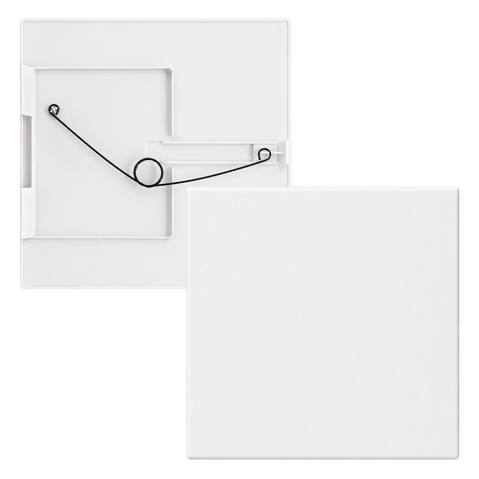 Photo 1 of 12"x12" Adjustable Spring Loaded Access Panel for Drywall,Plastic Drywall Ceiling Access Panel for Plumbing,White Wall Hole Cover Plate Fits 7.5" x 8.5" to 12" x 12" Cutouts,Verify Opening Size