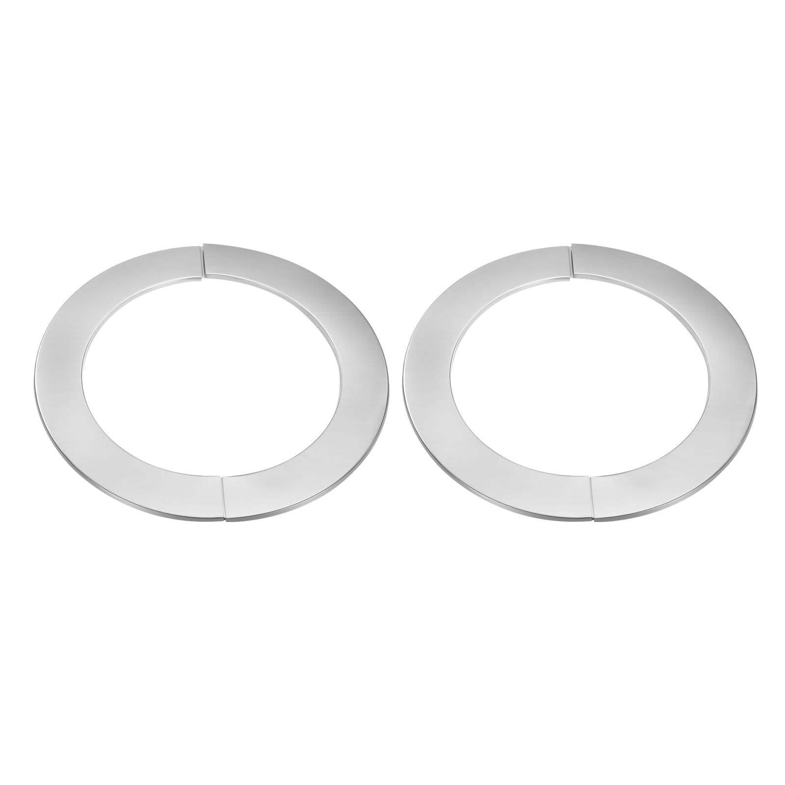 Bride fendue murale autocollante en inox de 172 mm pour masquer les trous de tuyauterie