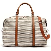 MISAKO Tarvos Bolsa Fin de Semana con Estampado Jacquard y