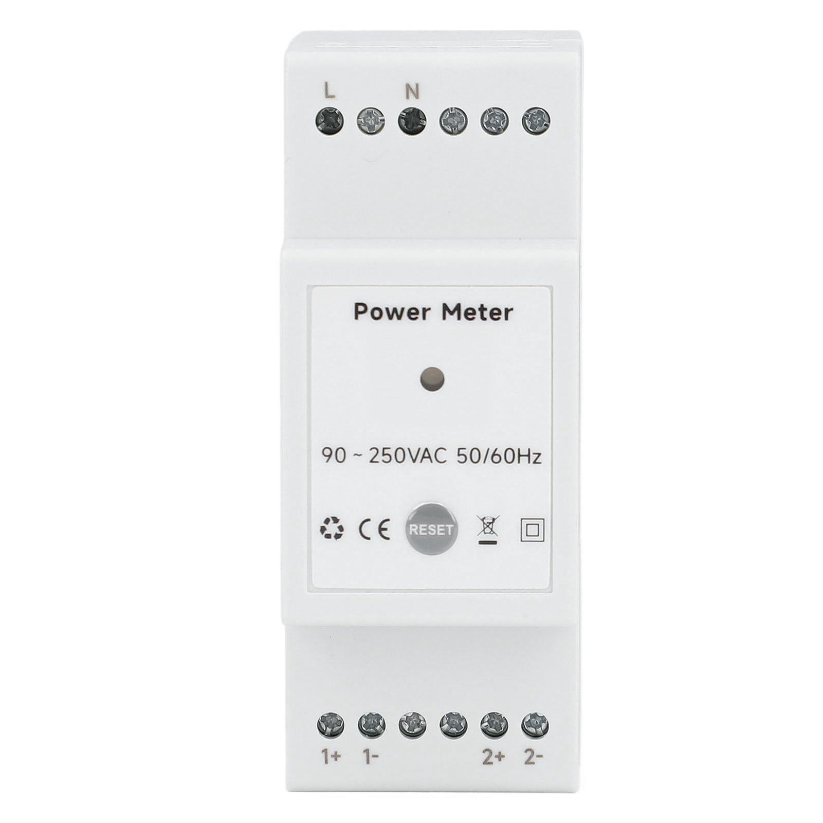 YWBL-WH Einphasiger Energiezähler, WLAN-BT 5.2-Leistungsmesser mit 80 A X 2 Stromzangen, Echtzeit-KWH-Überwachung für Solar-PV-Systeme, Energieverfolgung zu Hause über die Smart Life App