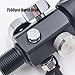 Aopkeo DIN Valve Fill Station Adapter 4500psi/300bar with 20inches Hose Dual Gauge for Charging Scuba Tank Paintball PCP Airsoft Diving HPA Cylinder (M18*1.5 Thread)